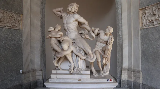 Laocoön sculpture group in the Vatican Museums